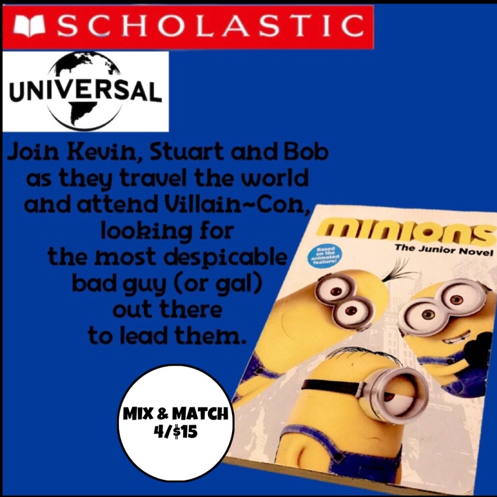 🔵 4 FOR $15  • “Minions” The Novel Chapter Book
